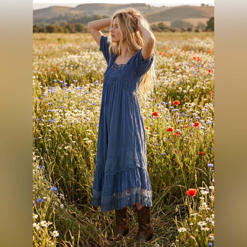 Free People Calder Midi Dress